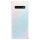 Odolné silikonové pouzdro iSaprio - Abstract Triangles 03 - white - Samsung Galaxy S10+