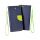 Flipové pouzdro Fancy Book pro Samsung Galaxy A20S A207 - modré/limetkové