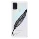 Odolné silikonové pouzdro iSaprio - Writing By Feather - black - Samsung Galaxy A21s