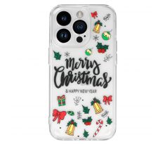 Tel Protect Christmas průhledné pouzdro pro iPhone 14 Pro - vzor 3 Vánoční ozdoby