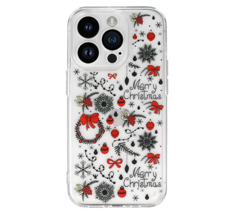 Tel Protect Christmas průhledné pouzdro pro iPhone 12/ iPhone 12 Pro - vzor 5 Vánoční ozdoby