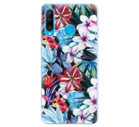 Odolné silikonové pouzdro iSaprio - Tropical Flowers 05 - Huawei P30 Lite