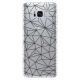 Odolné silikonové pouzdro iSaprio - Abstract Triangles 03 - black - Samsung Galaxy S8