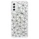 Odolné silikonové pouzdro iSaprio - Abstract Triangles 03 - black - Samsung Galaxy M52 5G