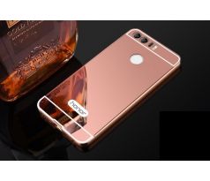 Hliníkový MIRROR kryt pro Huawei Honor 8 - Růžový