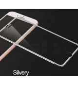 Full-Cover 3D metal tvrzené sklo pro Apple iPhone XR - stříbrné