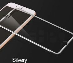 Full-Cover 3D metal tvrzené sklo pro Apple iPhone XR - stříbrné