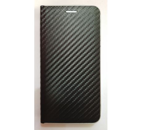Kožené pouzdro CARBON pro Huawei Mate 20 Lite - černé