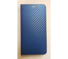 Kožené pouzdro CARBON pro Huawei P20 lite - modré