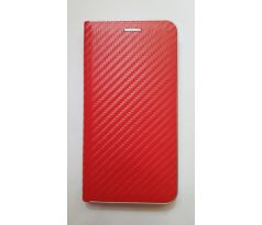 Kožené pouzdro CARBON pro Samsung Galaxy A40 A405 - červené