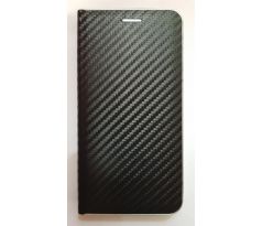 Kožené pouzdro CARBON pro Samsung Galaxy J6+ J610 - černé