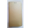 Kožené pouzdro CARBON pro Huawei Mate 20 Lite - zlaté