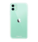 Odolné silikonové pouzdro iSaprio - 4Pure - mléčný bez potisku - iPhone 11