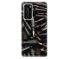 Odolné silikonové pouzdro iSaprio - Black Bullet - Huawei P40