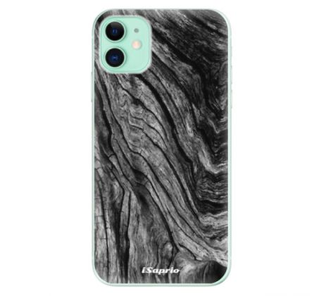 Odolné silikonové pouzdro iSaprio - Burned Wood - iPhone 11