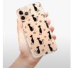 Odolné silikonové pouzdro iSaprio - Cat pattern 05 - black - iPhone 11 Pro