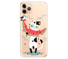 Odolné silikonové pouzdro iSaprio - Cat with melon - iPhone 11 Pro Max