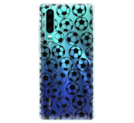 Odolné silikonové pouzdro iSaprio - Football pattern - black - Huawei P30