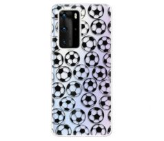 Odolné silikonové pouzdro iSaprio - Football pattern - black - Huawei P40 Pro