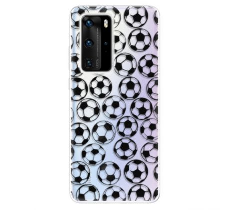 Odolné silikonové pouzdro iSaprio - Football pattern - black - Huawei P40 Pro