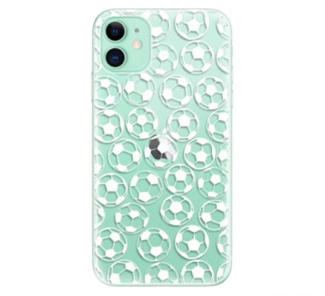 Odolné silikonové pouzdro iSaprio - Football pattern - white - iPhone 11