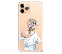 Odolné silikonové pouzdro iSaprio - Girl with flowers - iPhone 11 Pro