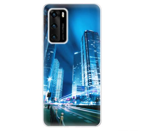 Odolné silikonové pouzdro iSaprio - Night City Blue - Huawei P40