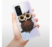 Odolné silikonové pouzdro iSaprio - Owl And Coffee - Huawei P40