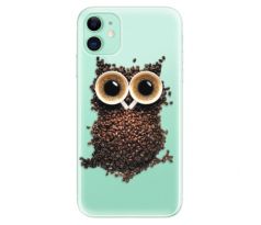 Odolné silikonové pouzdro iSaprio - Owl And Coffee - iPhone 11