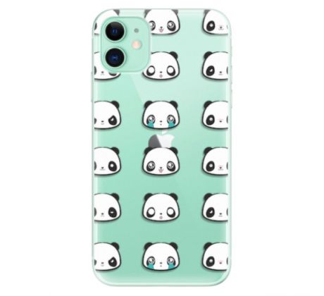 Odolné silikonové pouzdro iSaprio - Panda pattern 01 - iPhone 11
