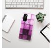 Odolné silikonové pouzdro iSaprio - Purple Squares - Huawei P40