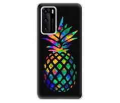 Odolné silikonové pouzdro iSaprio - Rainbow Pineapple - Huawei P40