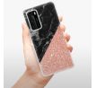 Odolné silikonové pouzdro iSaprio - Rose and Black Marble - Huawei P40
