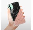Odolné silikonové pouzdro iSaprio - Rose and Black Marble - iPhone 11