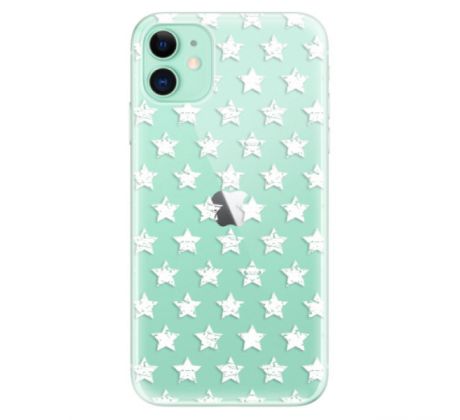 Odolné silikonové pouzdro iSaprio - Stars Pattern - white - iPhone 11