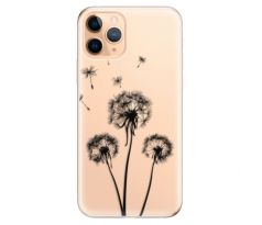 Odolné silikonové pouzdro iSaprio - Three Dandelions - black - iPhone 11 Pro