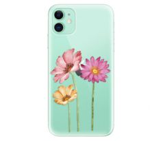 Odolné silikonové pouzdro iSaprio - Three Flowers - iPhone 11