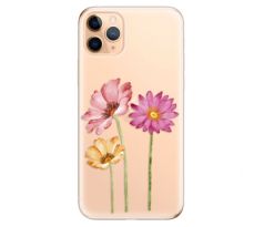 Odolné silikonové pouzdro iSaprio - Three Flowers - iPhone 11 Pro Max