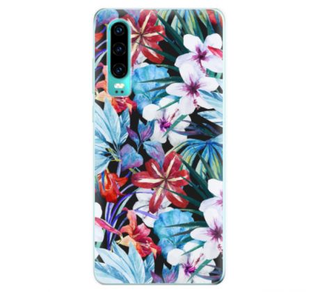 Odolné silikonové pouzdro iSaprio - Tropical Flowers 05 - Huawei P30