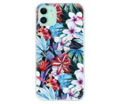 Odolné silikonové pouzdro iSaprio - Tropical Flowers 05 - iPhone 11