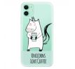 Odolné silikonové pouzdro iSaprio - Unicorns Love Coffee - iPhone 11