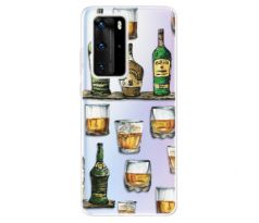 Odolné silikonové pouzdro iSaprio - Whisky pattern - Huawei P40 Pro