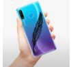 Odolné silikonové pouzdro iSaprio - Writing By Feather - black - Huawei P30 Lite
