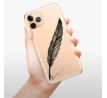 Odolné silikonové pouzdro iSaprio - Writing By Feather - black - iPhone 11 Pro