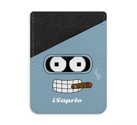 Pouzdro na kreditní karty iSaprio - Bender - tmavá nalepovací kapsa