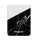 Pouzdro na kreditní karty iSaprio - Black Marble 18 - světlá nalepovací kapsa
