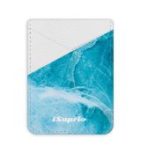 Pouzdro na kreditní karty iSaprio - Blue Marble - světlá nalepovací kapsa
