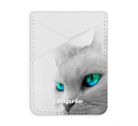 Pouzdro na kreditní karty iSaprio - Cats Eyes - světlá nalepovací kapsa