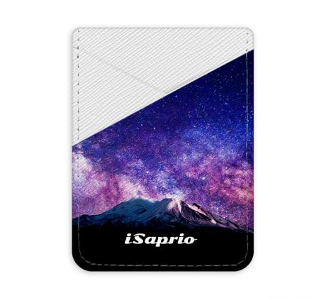Pouzdro na kreditní karty iSaprio - Milky Way - světlá nalepovací kapsa