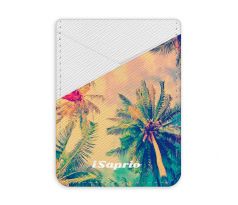 Pouzdro na kreditní karty iSaprio - Palm Beach - světlá nalepovací kapsa